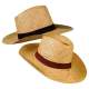 Chapeau Panama paille avec ruban