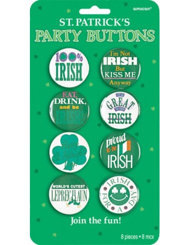 8 badges Saint Patrick