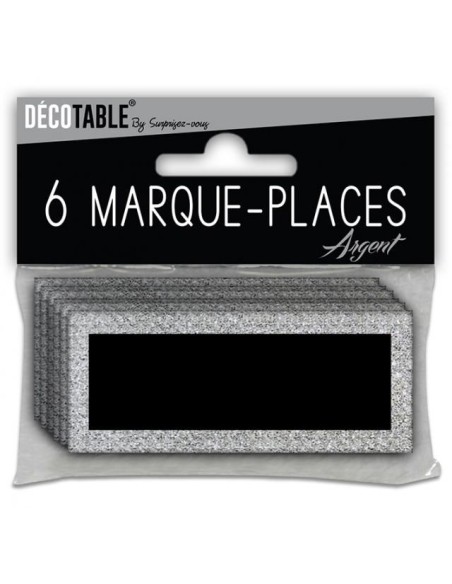 6 marques places paillettes