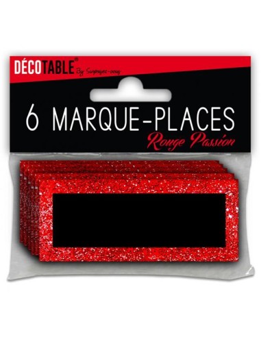 6 marques places paillettes