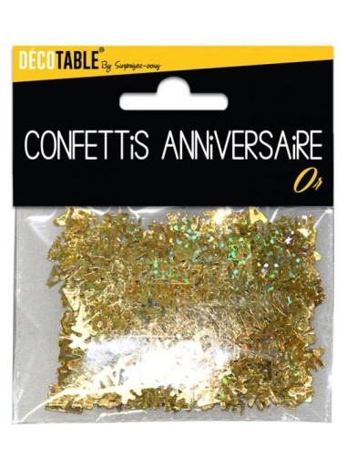 Confettis de table Joyeux Anniversaire