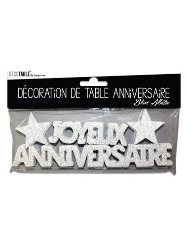 Décoration de table Joyeux Anniversaire