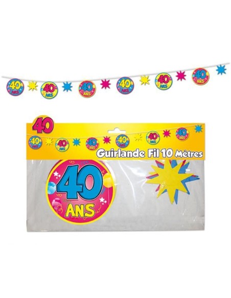 Guirlande fil 40 ans