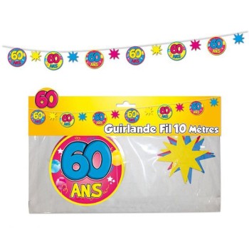 Guirlande fil 60 ans