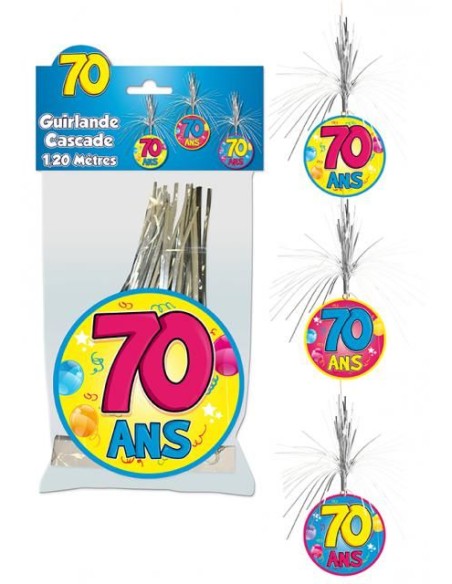 Guirlande cascade 70 ans