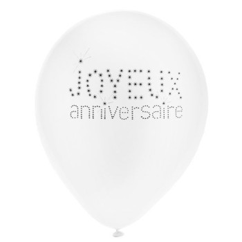 8 ballons joyeux anniversaire