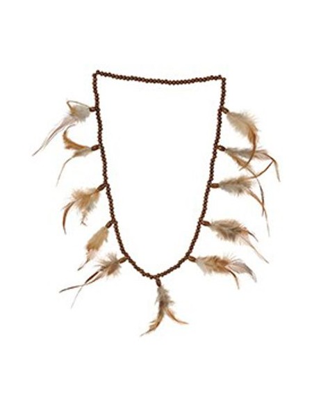 Collier indien à plumes