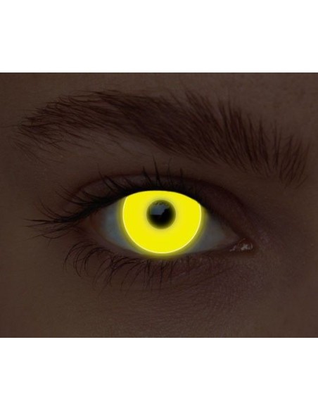 Lentilles néon jaune