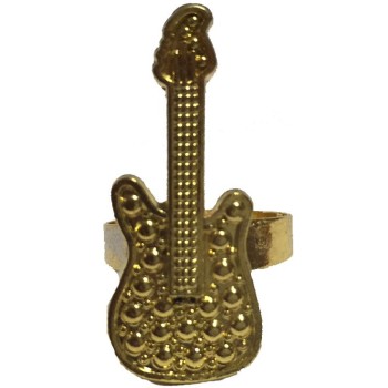 Bague guitare dorée