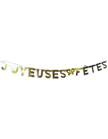 Guirlande "Joyeuses Fêtes" or