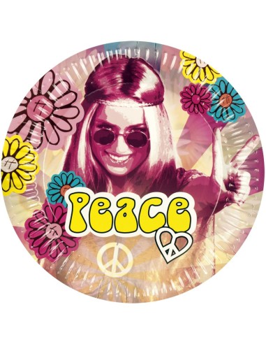 6 assiettes hippie