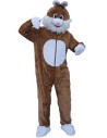 Déguisement peluche de lapin brun