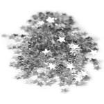 Sachet de confettis étoile métal argent
