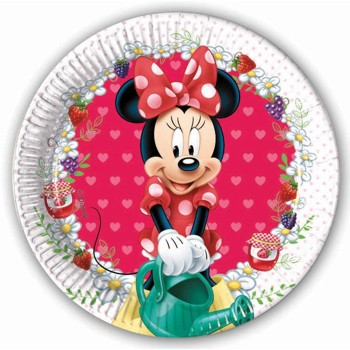 8 assiettes Minnie Mouse