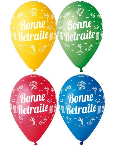 10 ballons bonne retraite