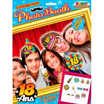 Set photo booth anniversaire 18 ans