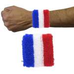 2 poignets tennis drapeau France