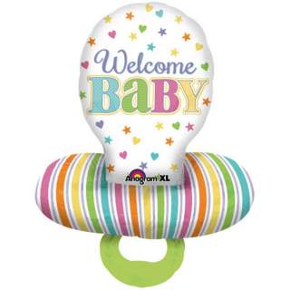 Ballon tétine Welcome Baby