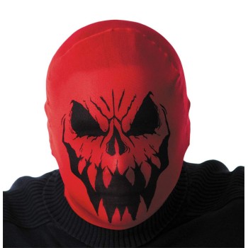 Cagoule monstre rouge