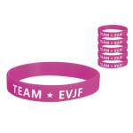 6 bracelets roses Team EVJF