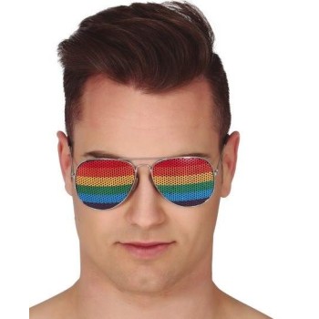 Lunettes arc-en-ciel aviateur