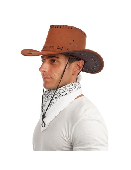 Bandana blanc cow-boy