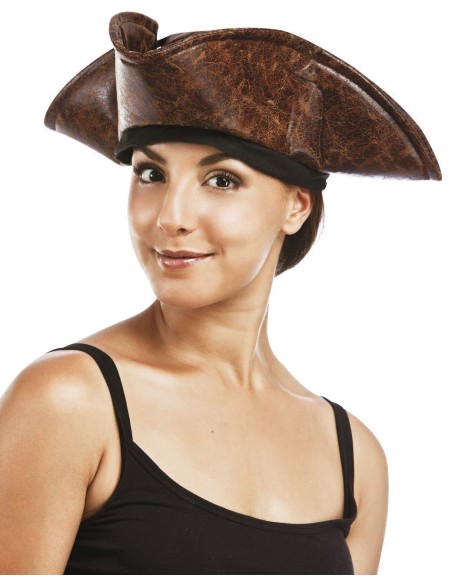 Chapeau de pirate marron