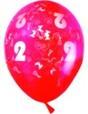 Sachet de 10 ballons chiffre 2