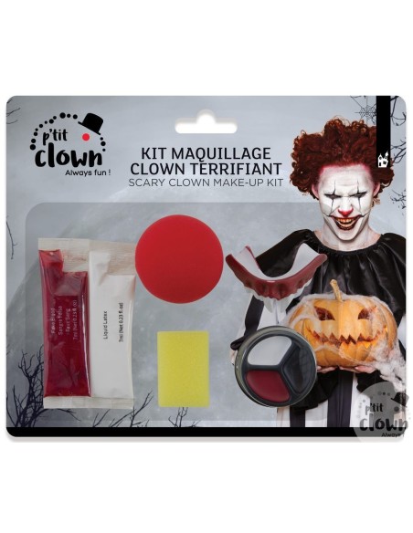 Kit maquillage clown terrifiant