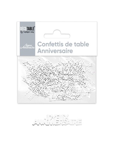 Confettis de table joyeux anniversaire