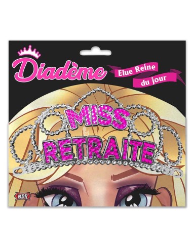 Diadème Miss retraite fuchsia