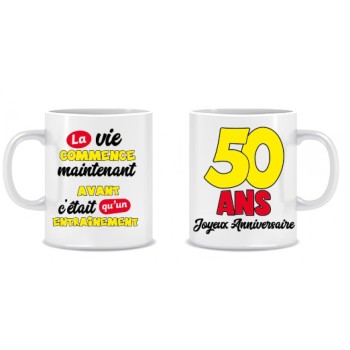 Mug anniversaire 50 ans