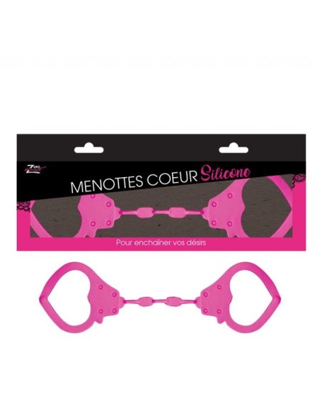 Menottes coeur silicone