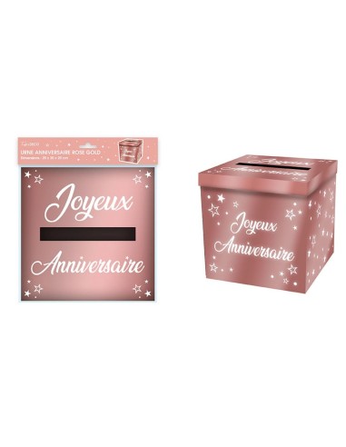 Urne anniversaire rose gold