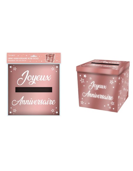 Urne anniversaire rose gold