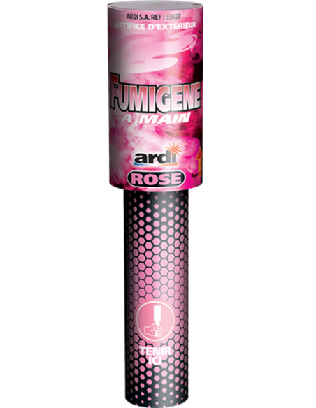 Fumigène à main rose 1mn