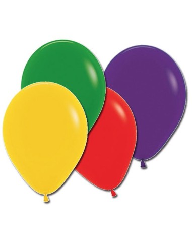 12 ballons couleurs assorties