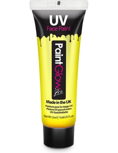 Crème visage fluo jaune néon UV