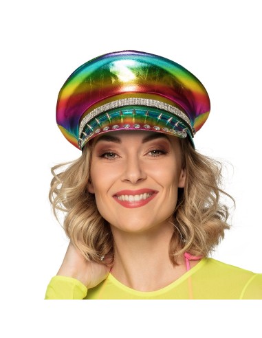 Casquette rainbow arc-en-ciel