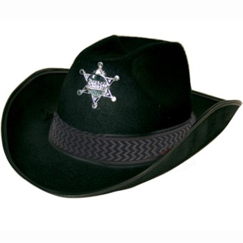 Chapeau de sheriff noir