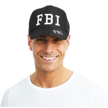 Casquette FBI noire réglable