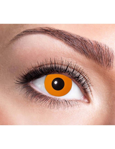 Lentilles Halloween orange