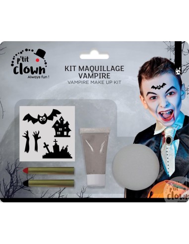 Kit maquillage vampire avec stickers