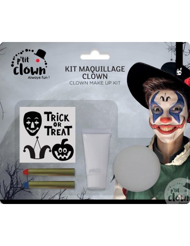 Kit maquillage clown avec stickers