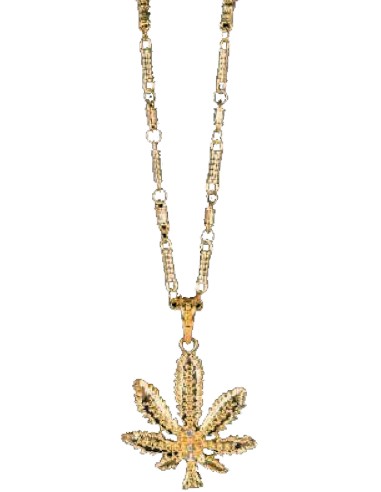 Collier feuille de cannabis