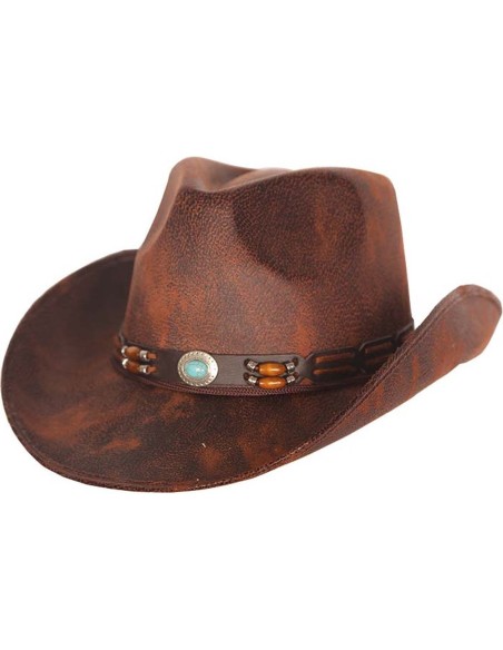 Chapeau cow-boy marron