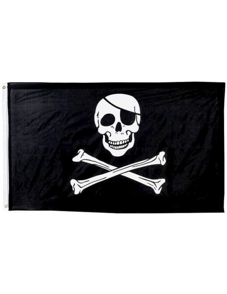 Drapeau pirate avec tête de mort