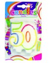 Bougie anniversaire chiffre "50"