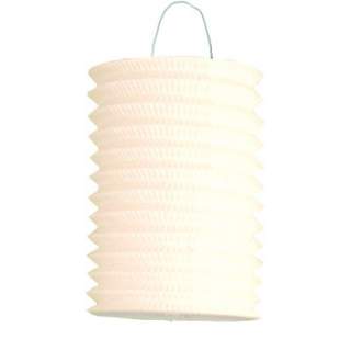 Lampion cylindrique blanc