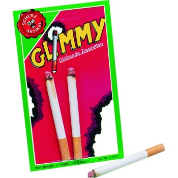 Lot de 2 cigarettes allumées